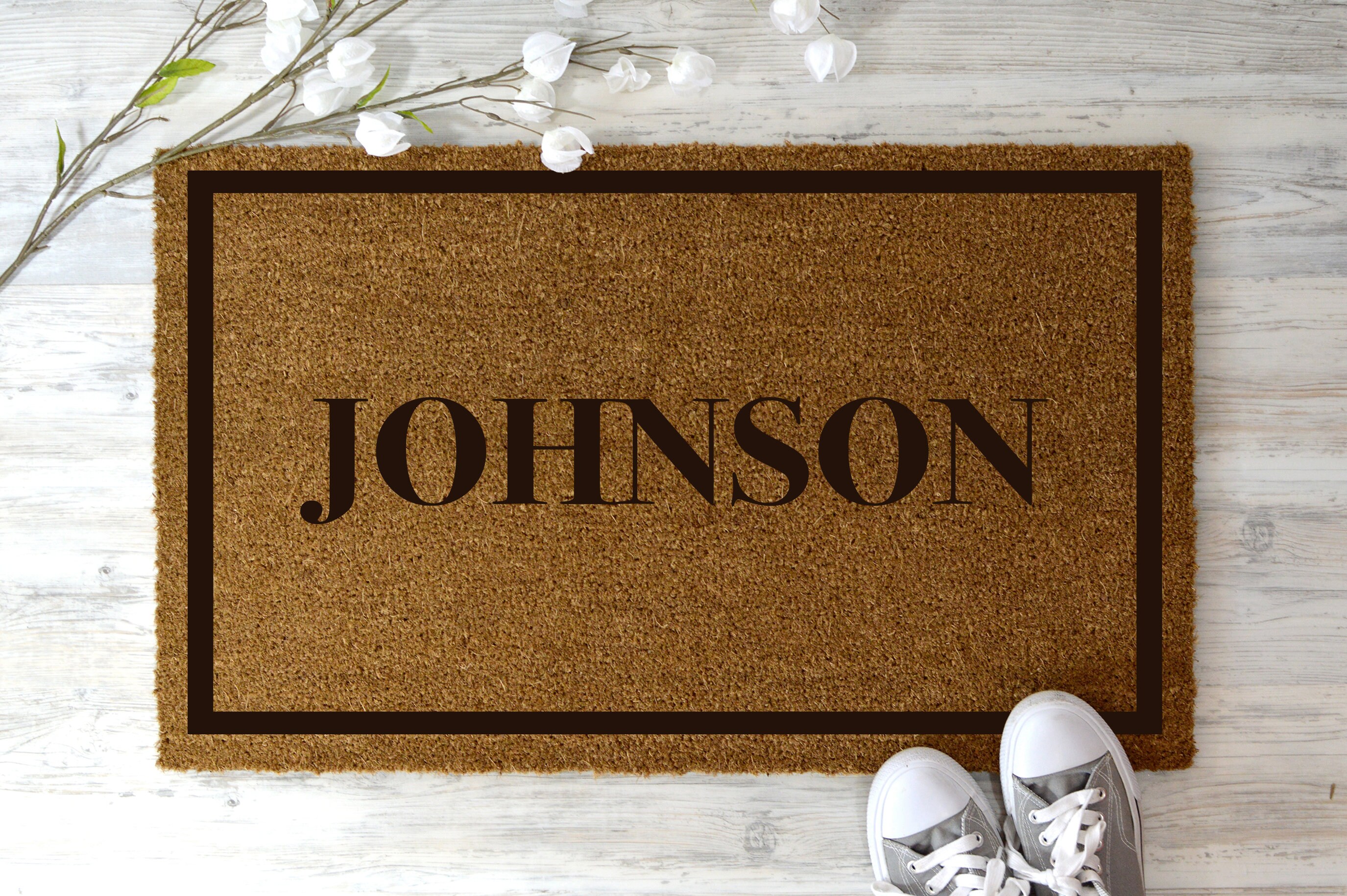 Family Name Doormat Custom Doormat Moving Gift Personalised Etsy UK