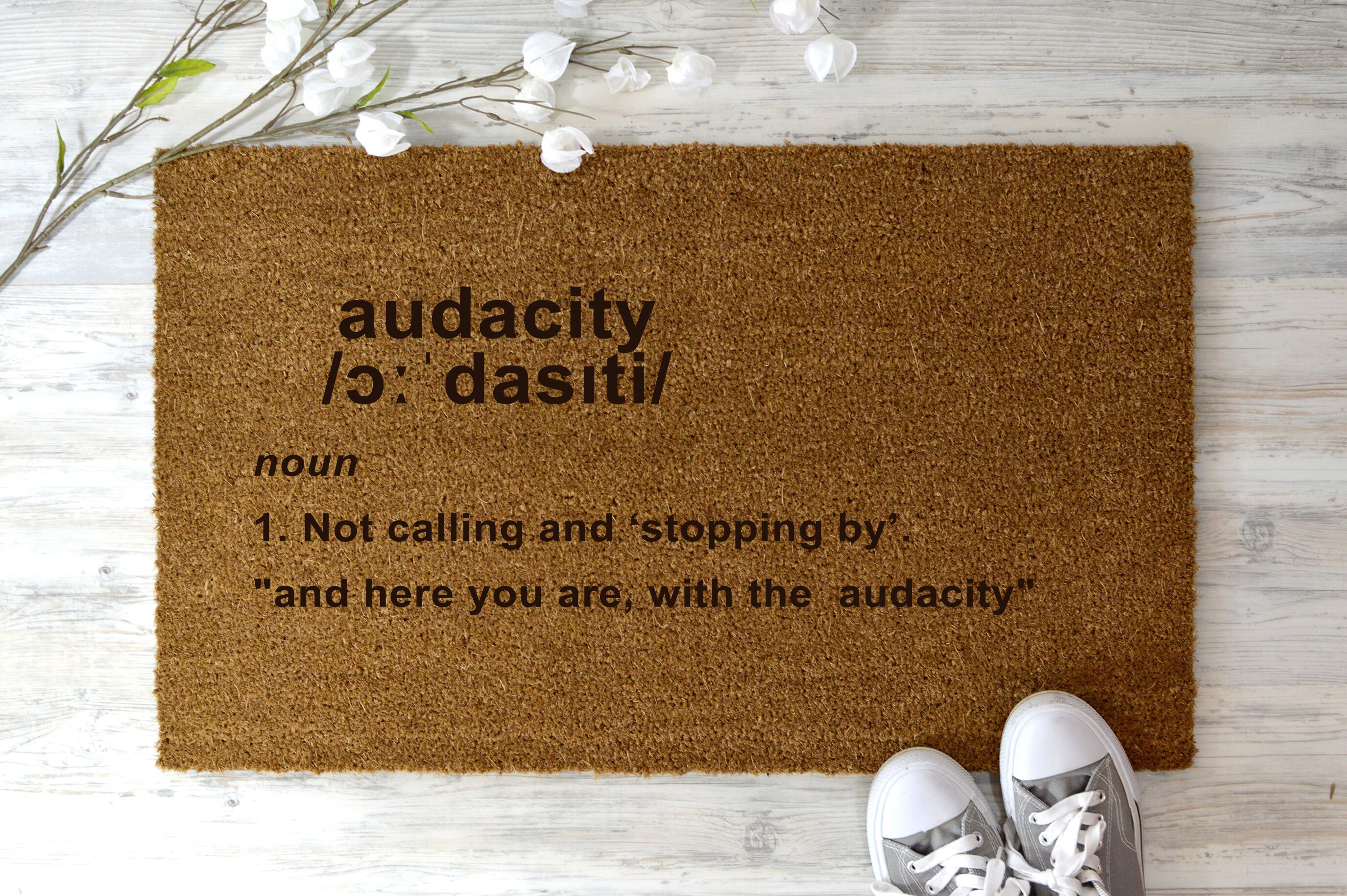 Audacity Doormat Did You Call First Doormat Moving Etsy