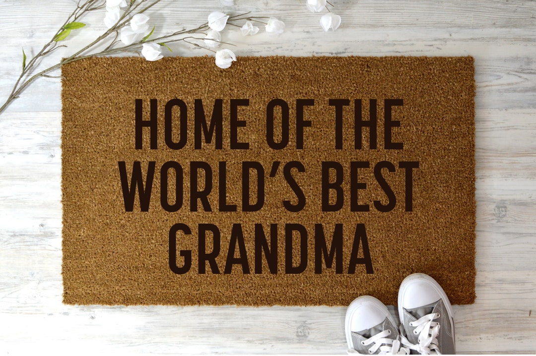 Home of the World's Best Grandma Doormat Doormat Etsy UK