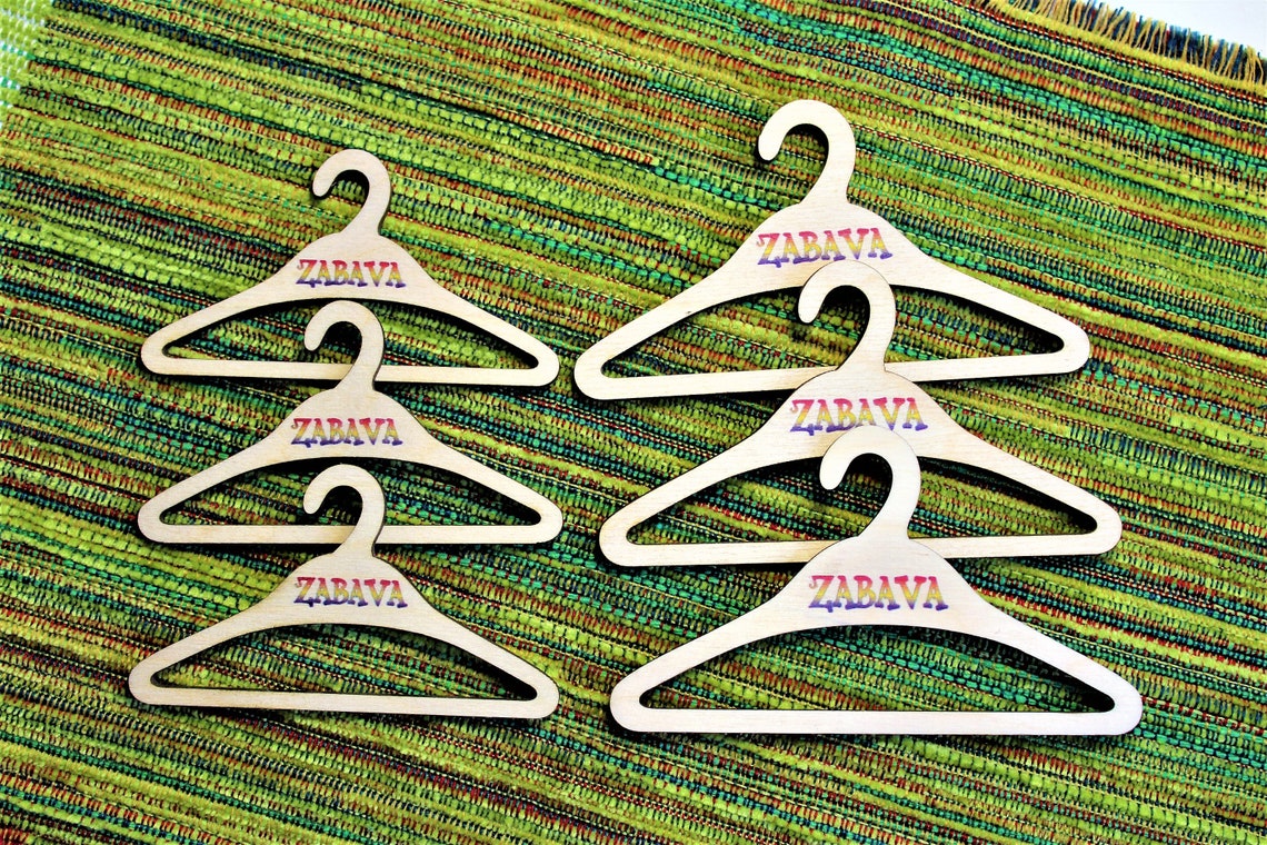 Doll clothes Hanger 3 wooden Coat Hanger Hanger for Etsy