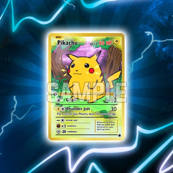 Pikachu 1st Edition Base Set Full Art Holo Custom Orica Pokemon Card