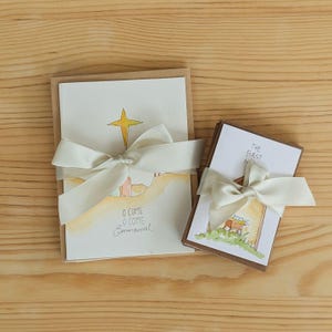 Christmas Card Pack. Hand Made. Water Colour.