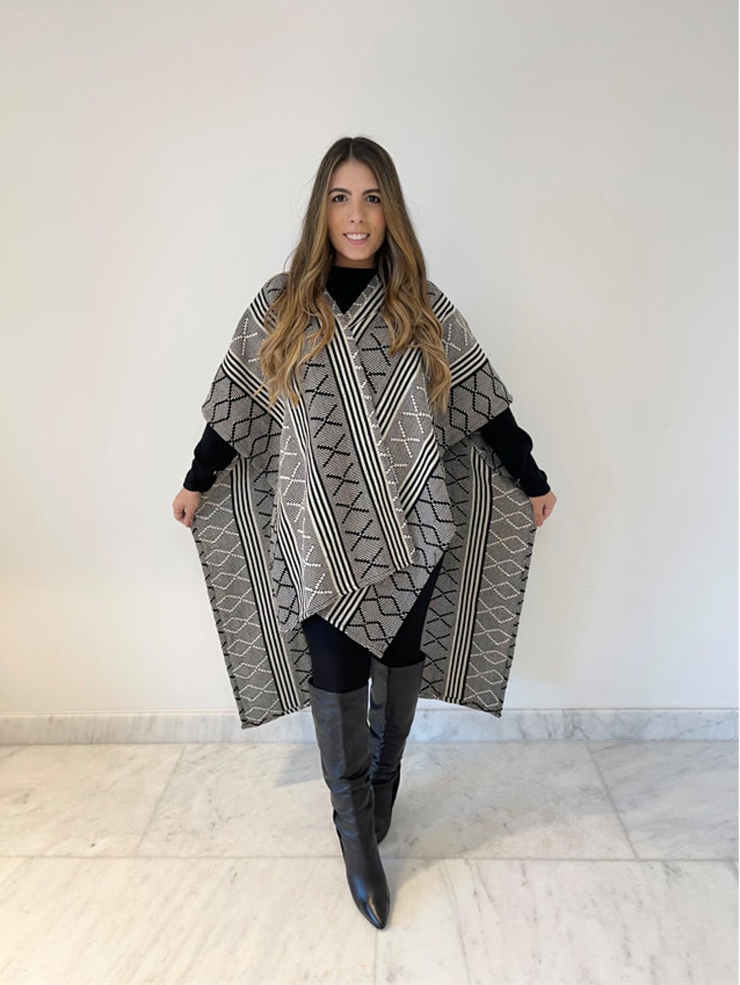 Telary Colombian Poncho 100 Cotton Etsy