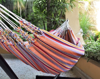 Telary Outdoor and Indoor Portable Red Embroidered Hammock