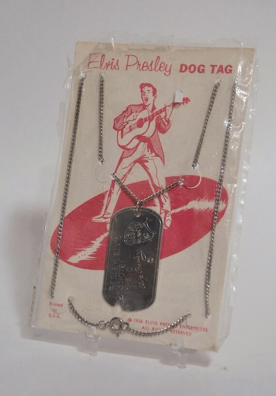 Vintage Elvis Presley Dog Tags in original package
