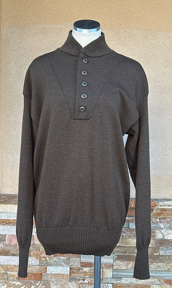 Vintage Men's Wool Military Sweater