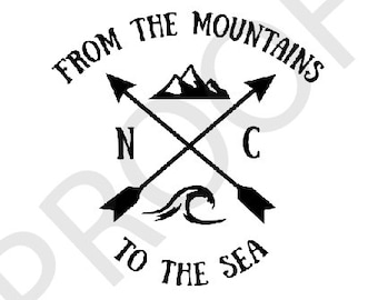 De las montañas al mar Archivos SVG, EPS, PNG