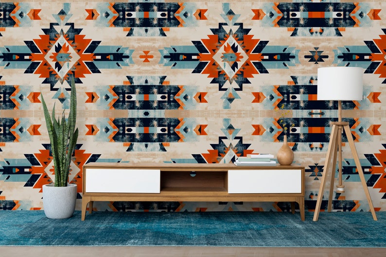 Ethnic Wallpaper, Tribal Wallpaper, Aztec Pattern Wallpaper, Carpet