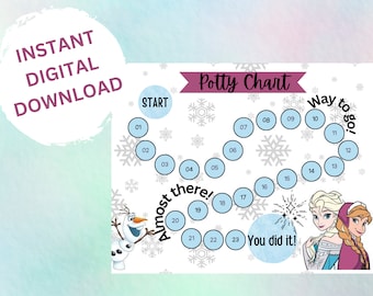 Frozen Potty Training Chart