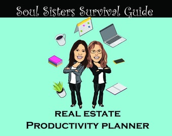Real Estate Productivity Planner Ultimate Productivity Planner for Busy Real Estate Agents. Downloadable Pages 1 Month