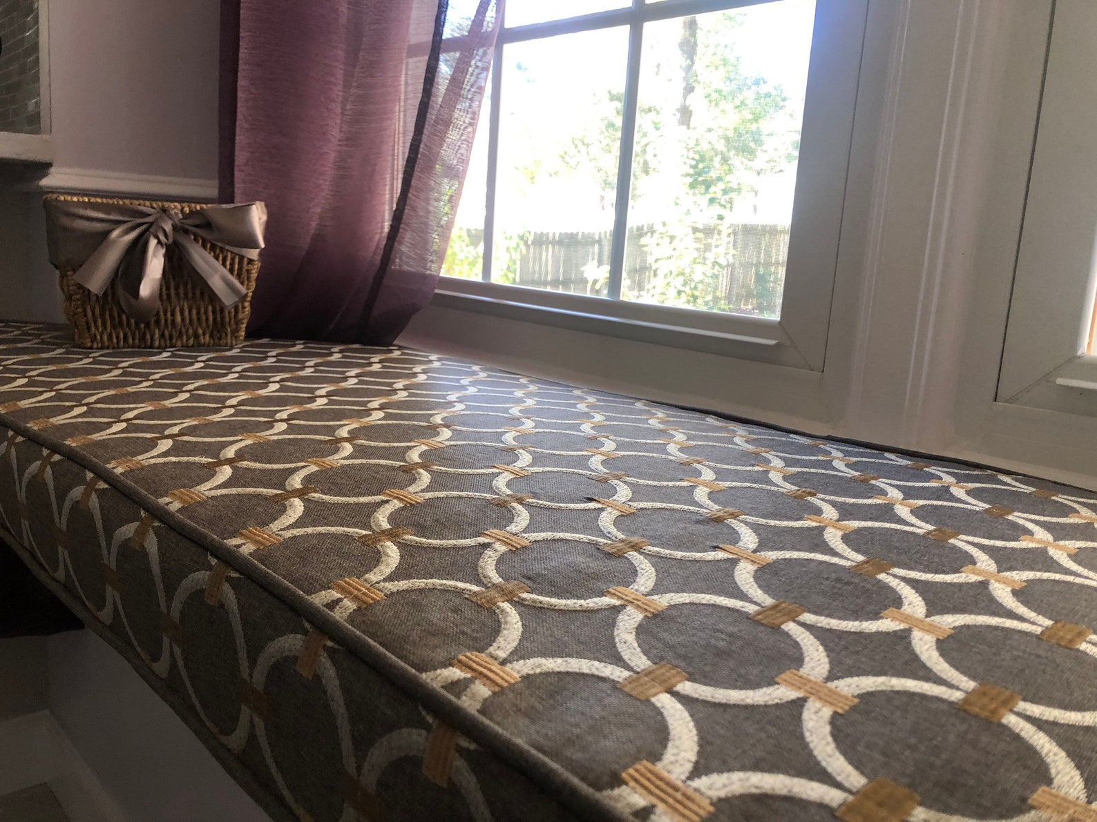 Custom Window Seat Cushion Made to Order Custom Size Cushion Etsy