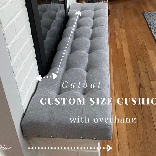Custom Cushion | Fireplace Custom Size Cushion | Bench Cushion | Free Quote & Fast Shipping!