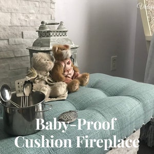 Fireplace Safety for Kids - Protective cushions - Babyproofing for Your Home -Fireplace cover - Fireplace Cushion - Free Shipping