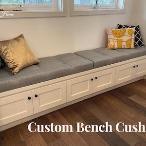 Custom Size Cushion - Made to Order Custom Size Window Seat - Reading nook Cushion  - Fast Shipping