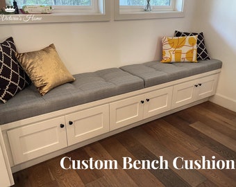 Custom Size Cushion - Made to Order Custom Size Window Seat - Reading nook Cushion  - Fast Shipping