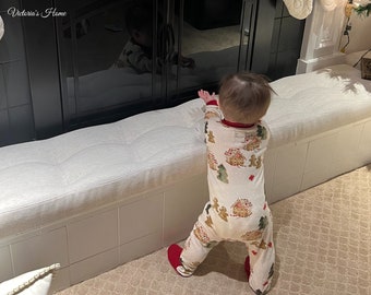 Babyproofing for Your Home -Custom Size Cushion - Bench Cushion - Baby is Safe -Cozy and Protection Cushion