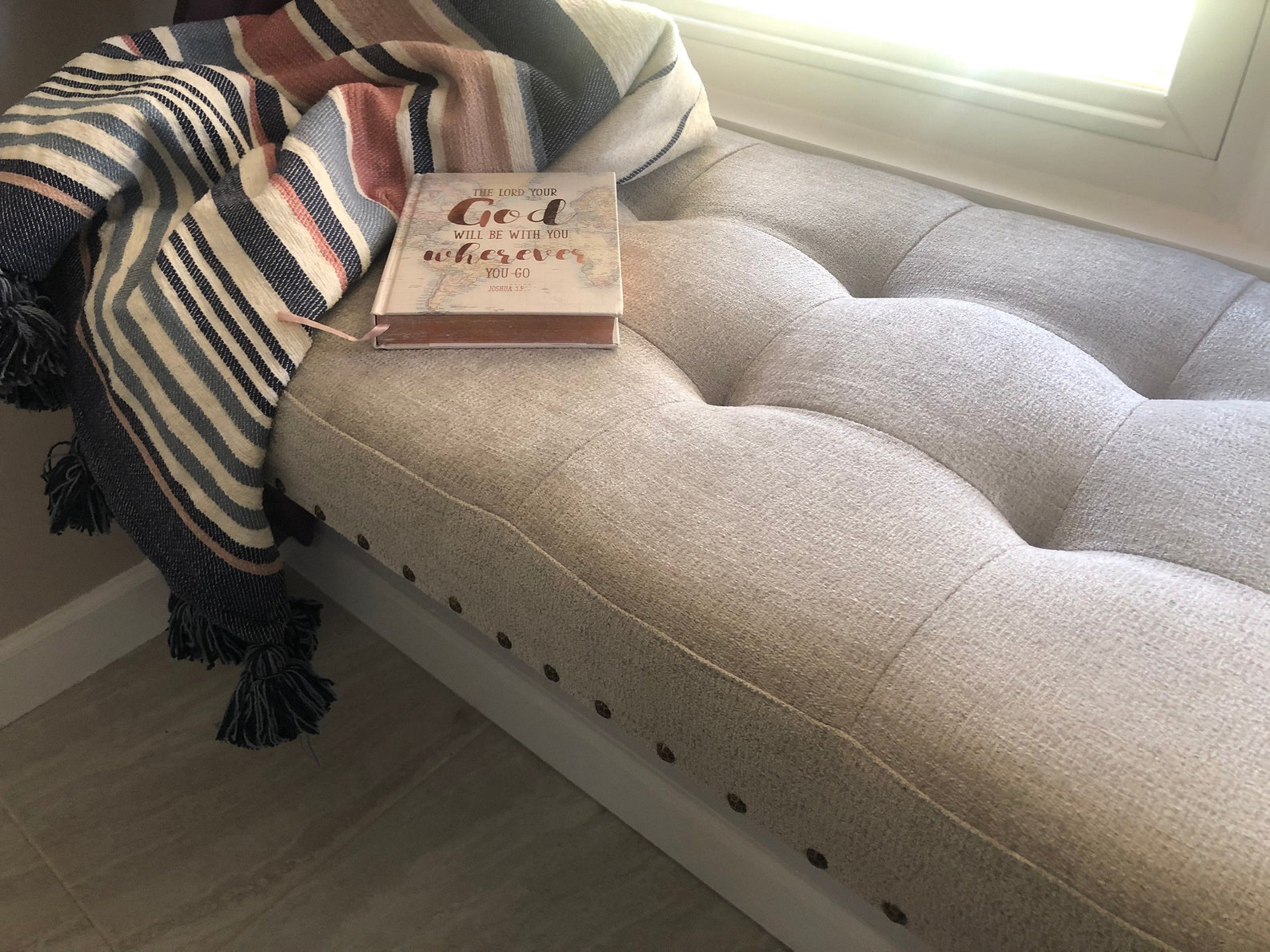 Custom Size Cushion Faux Leather Cushion Tufted Cushion Etsy