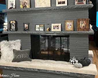 Babyproofing Custom Size Cushions - Fireplace Cushion Cover - Baby Safety Cushion - Bench Cushion Indoor - Free quote and Fast Shipping