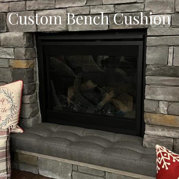 Custom Size Cushion - Bench Cushion - Hearth Cover Bench - Baby Safety Cushion- Fast & Free Shipping