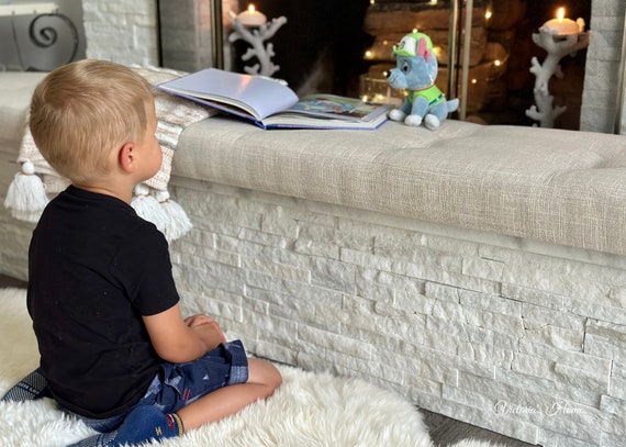 Custom Size Cushion - Baby Proof Cushion to cover sharp fireplace edges - Free Quote & Fast Shipping!