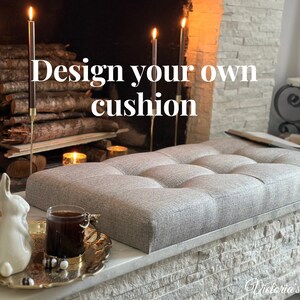 Custom Cushion | Window Bench Cushion | Fireplase Cushion | Bench Cushion Indoor