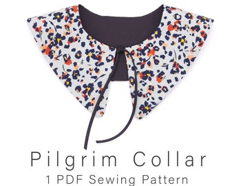 Pilgrim Collar Pattern | Detachable Sewing Pattern | Cosplay Pattern | One Style, Sizes from 3 years to adult | Easy Sewing Planner