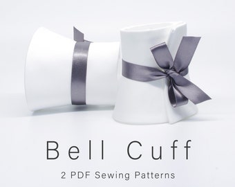 Bell Cuff Sewing Pattern | Cosplay Cuff | Detachable Faux Cuff | Easy Pattern and Step-by-Step English Tutorial