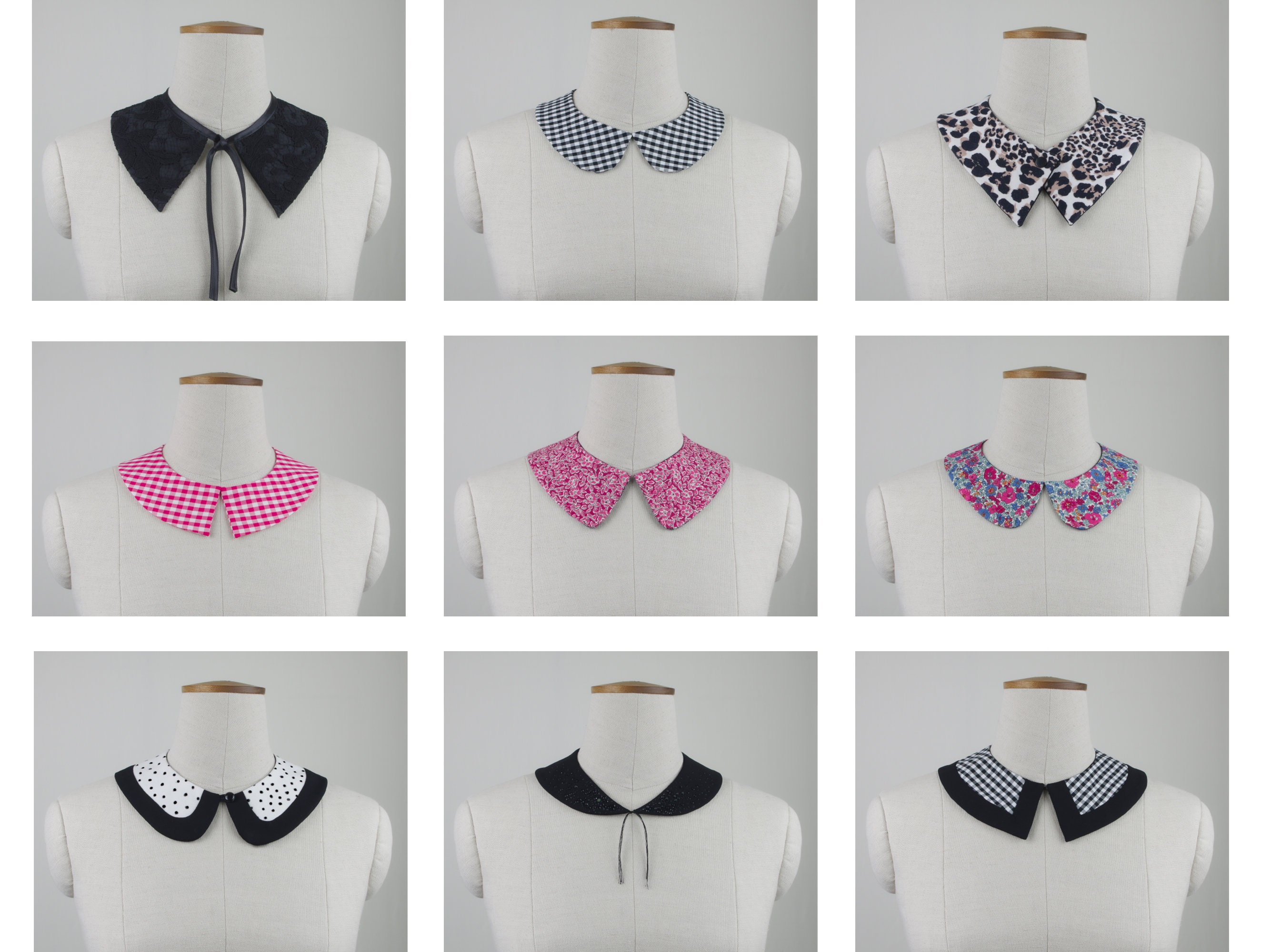 DIY detachable collar pattern: How to make a peter pan collar