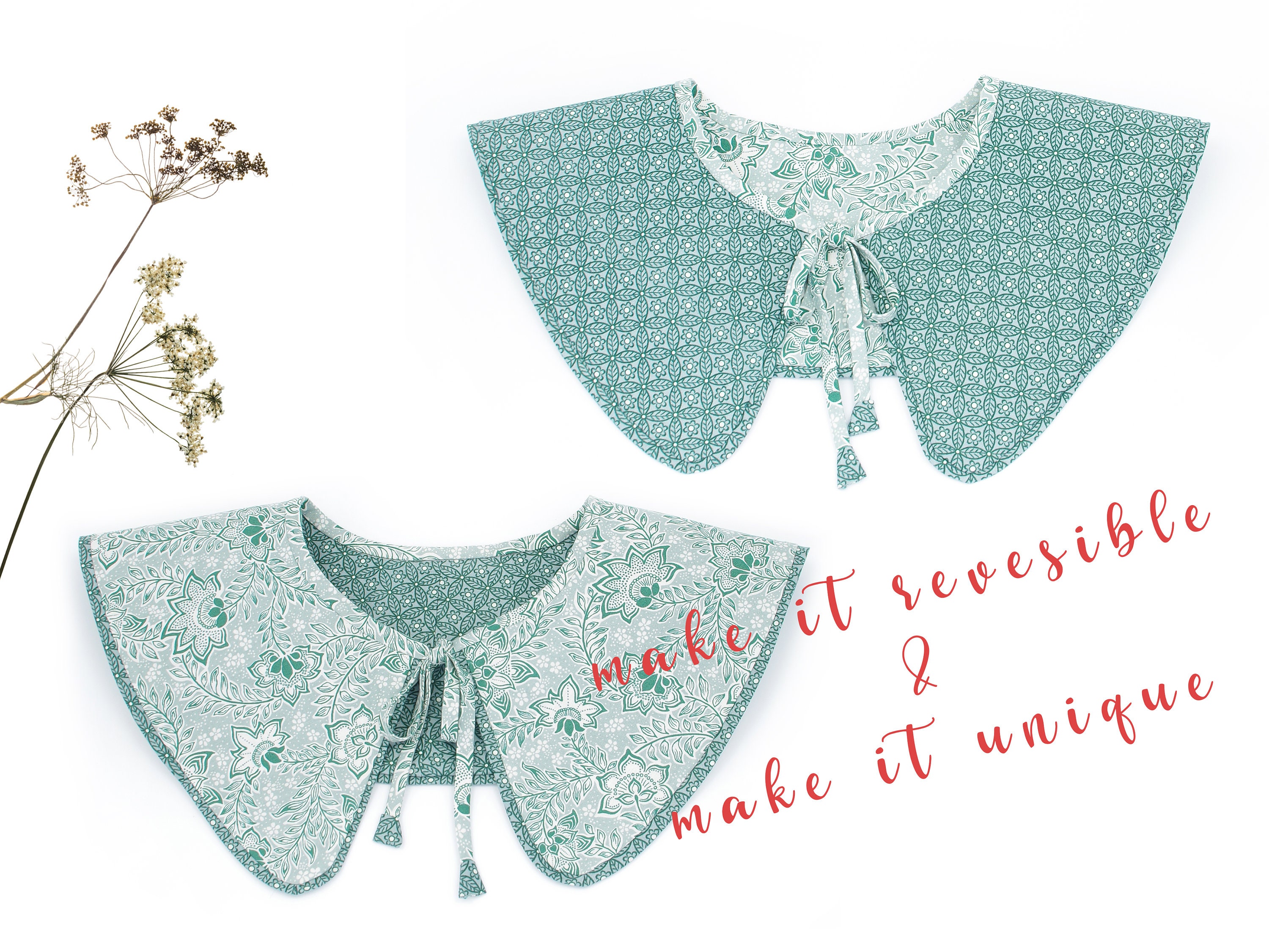 Pilgrim Collar Pattern Detachable Sewing Pattern Cosplay Etsy