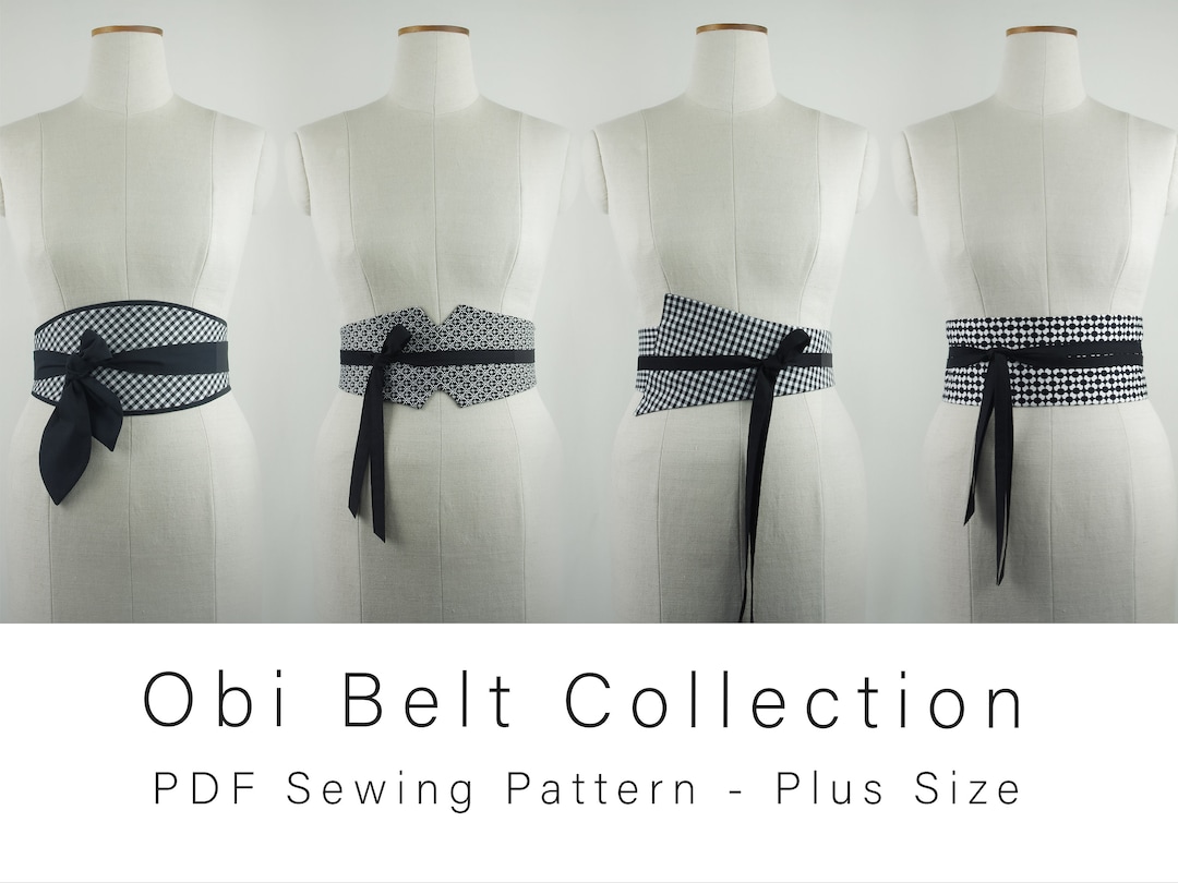 Obi Belt Sewing Pattern Collection Fabric Warp Belt Plus Size Pattern