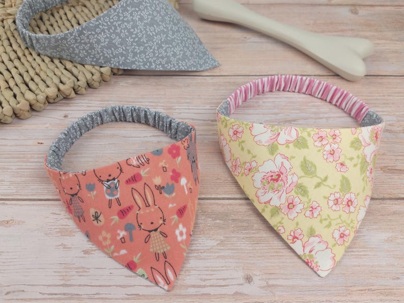 Dog and Cat Bandana PDF Sewing Pattern Elasticated Pet Collar Bandana