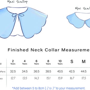 Scalloped Collar Pattern PDF Sewing Pattern Removable Petal - Etsy UK