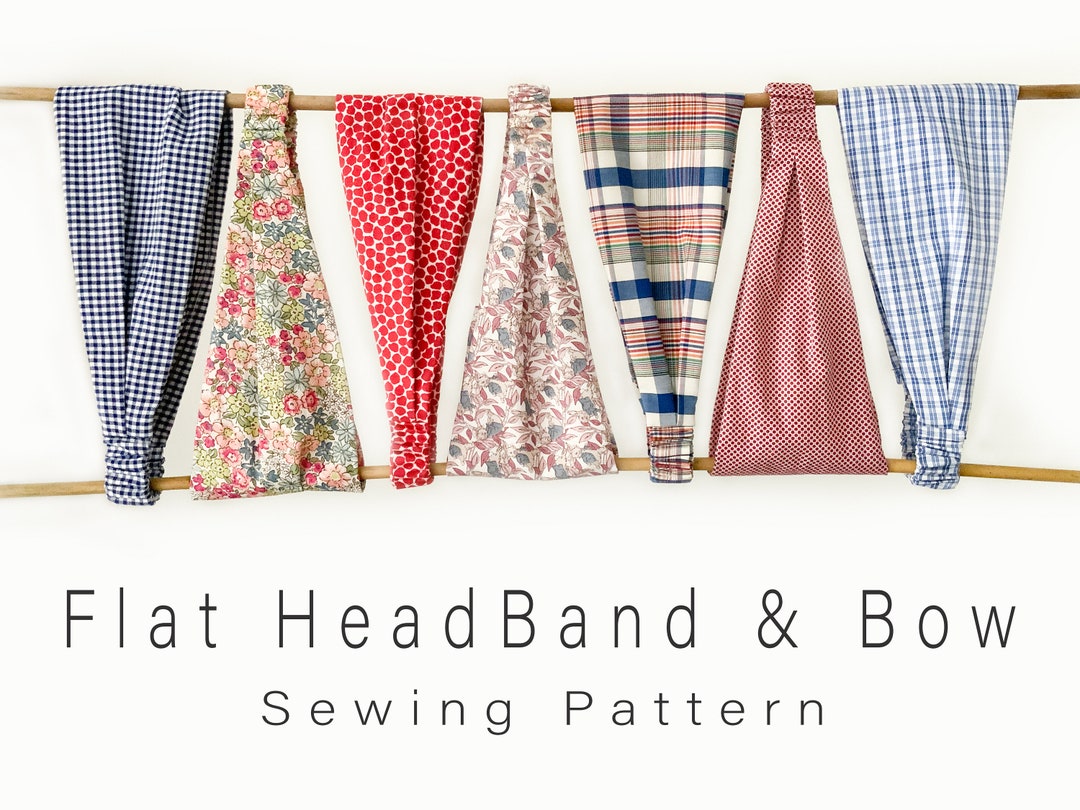 Modello PDF per cucire fascia e fiocco Foulard in tessuto con