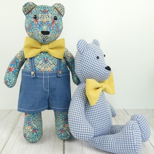 Teddy Bear Sewing Pattern Bundle PDF | Plushie Bear, Trousers & Bow Tie Patterns | 22 Sizes | Beginner Friendly | Instant Download #3