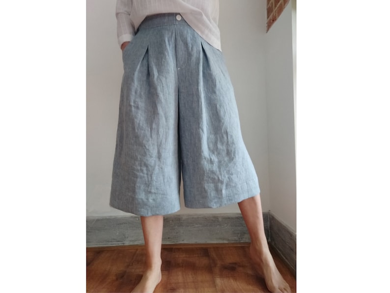Culottes Sewing Pattern with 2 Length Options | Wide Leg Pants | Extensive Tutorial UK Sizes 6 to 20 | PDF Sewing Pattern image 7