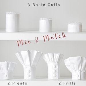 Detachable Cuff Sewing Pattern Cosplay Pattern Detachable Faux Wrist Cuff Dance Cuff English Tutorial Handmade Gift Make to Sell image 3