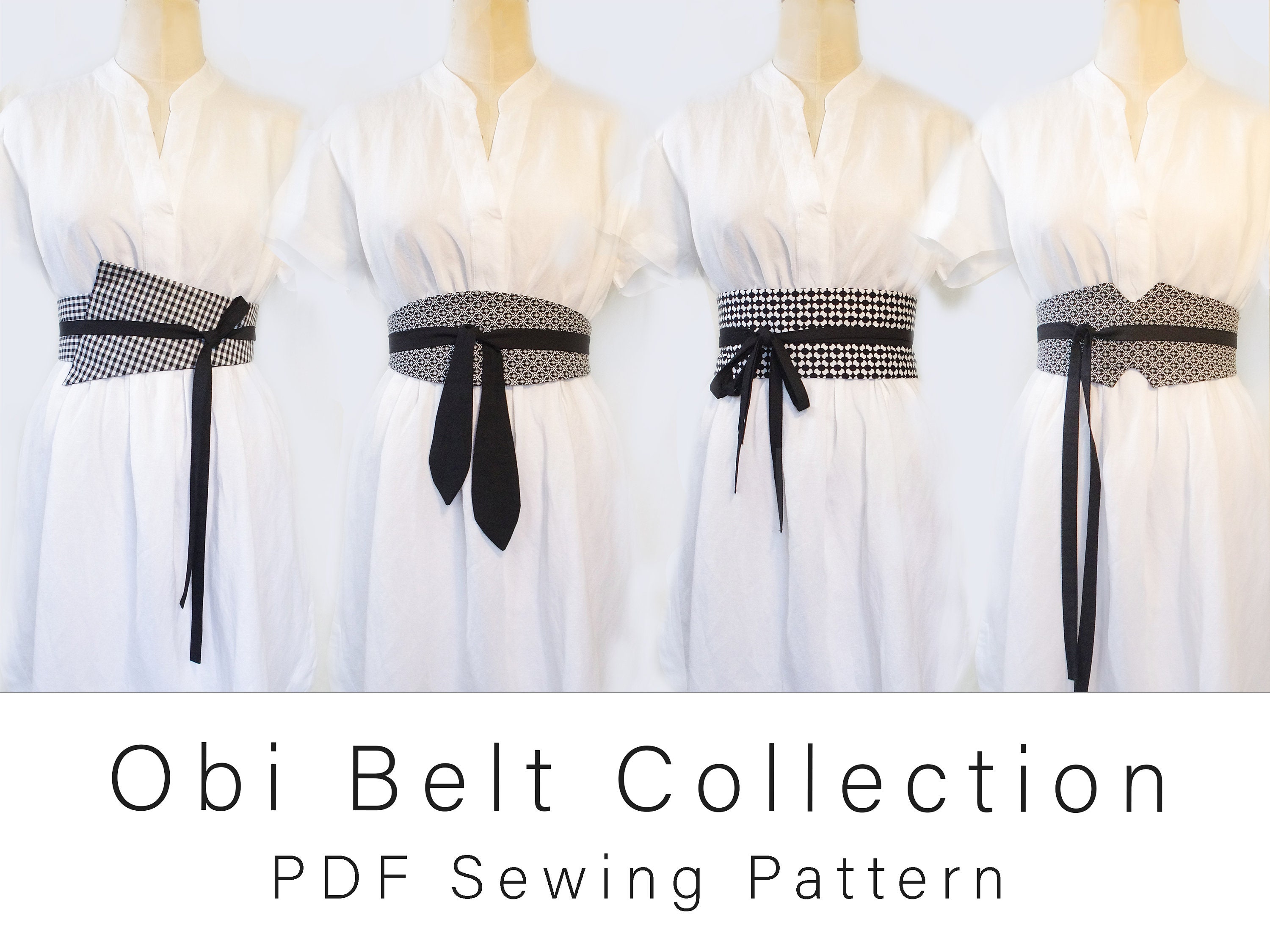 Belt Sewing Pattern Collection Fabric Belt With Easy Etsy