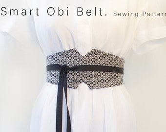 Wide Fabric Belt Sewing Pattern | Obi Belt Pattern | Cosplay Pattern |  Step by Step English Tutorial | Beginners Friendly Pattern