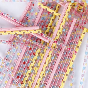 12&quot; 4-PACK: WIDE 40oz Preppy Straws, 40oz Replacement Straws, Leopard Straws, Star Straws, Lightning Bolt Straws, Smiley Face Straws