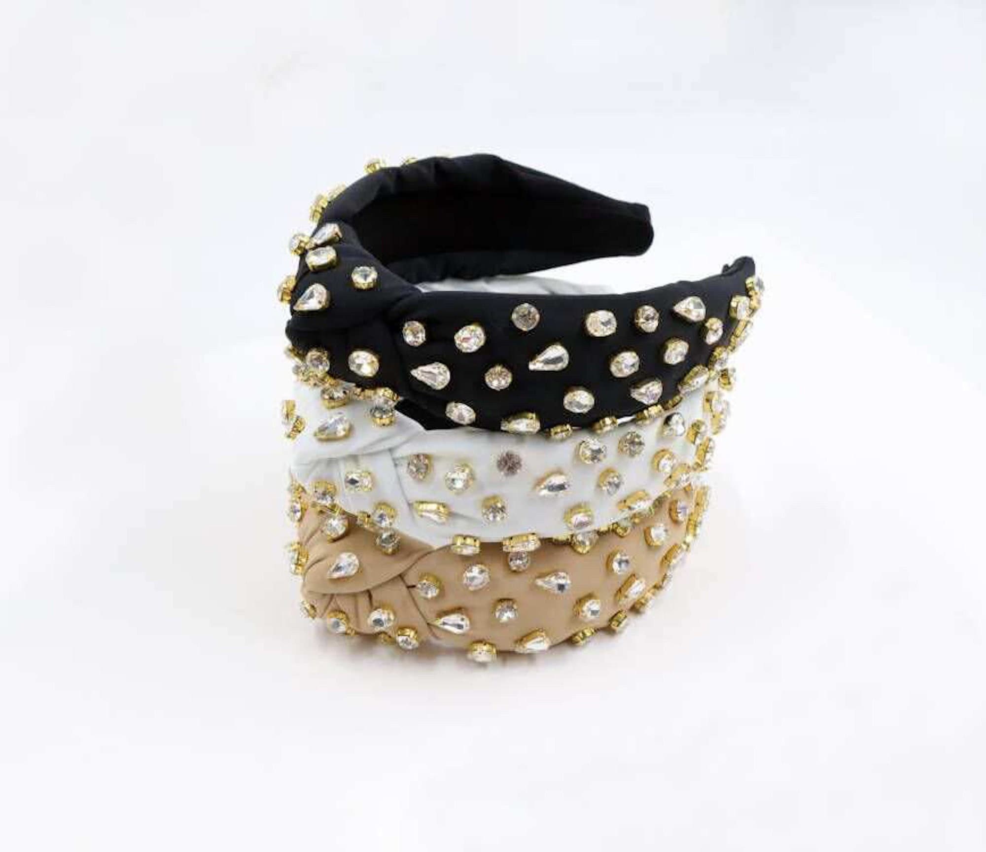 Lele Sadoughi Crystal Mesh “Alice Headband” with Iridescent Bling Holiday Collections that Launch TODAY — bows & sequins main image 3