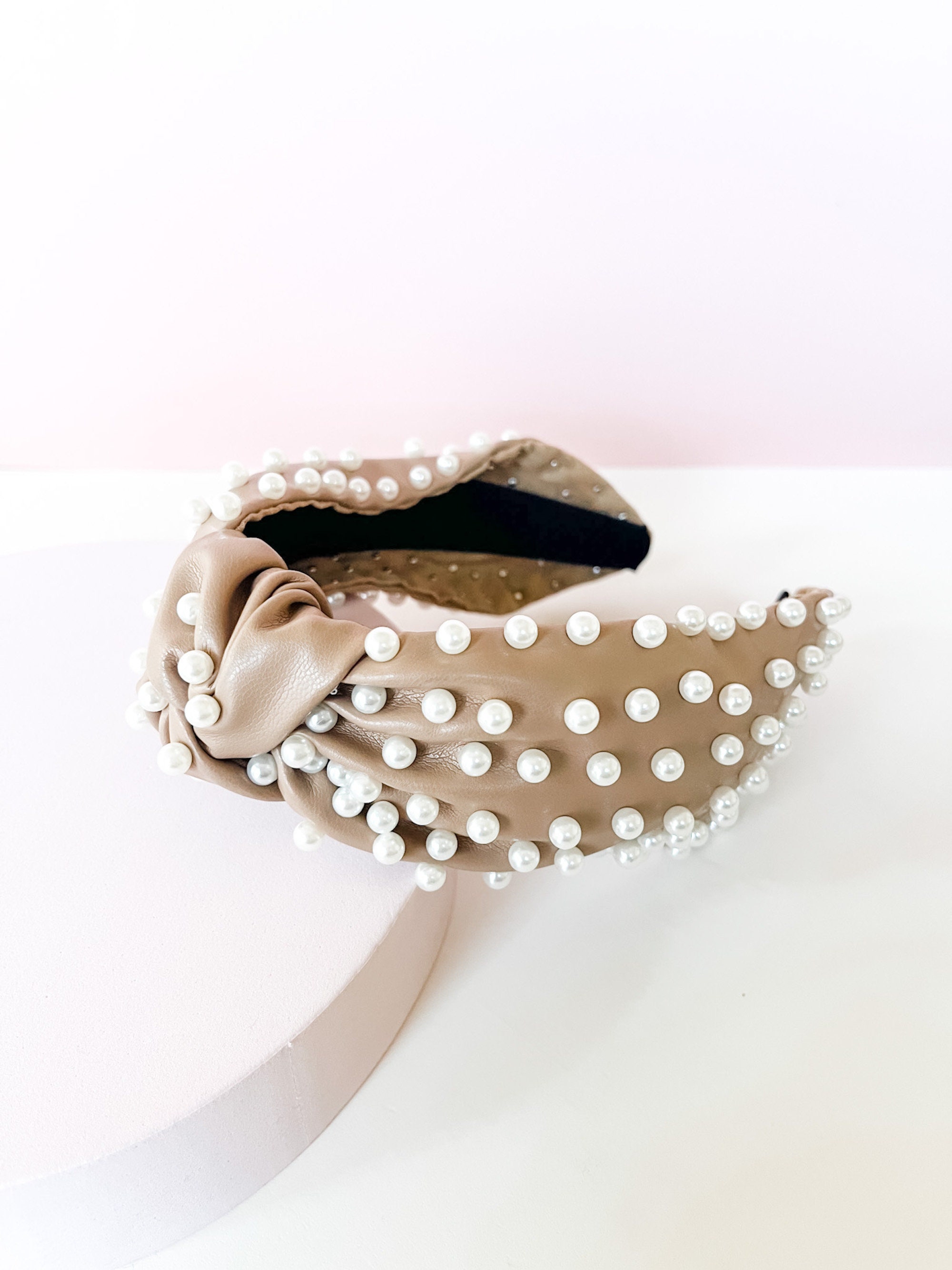 NWOT Etsy White with Vegan Pearls Headband OS Palatable Pearls - white - Paparazzi headband  main image 3
