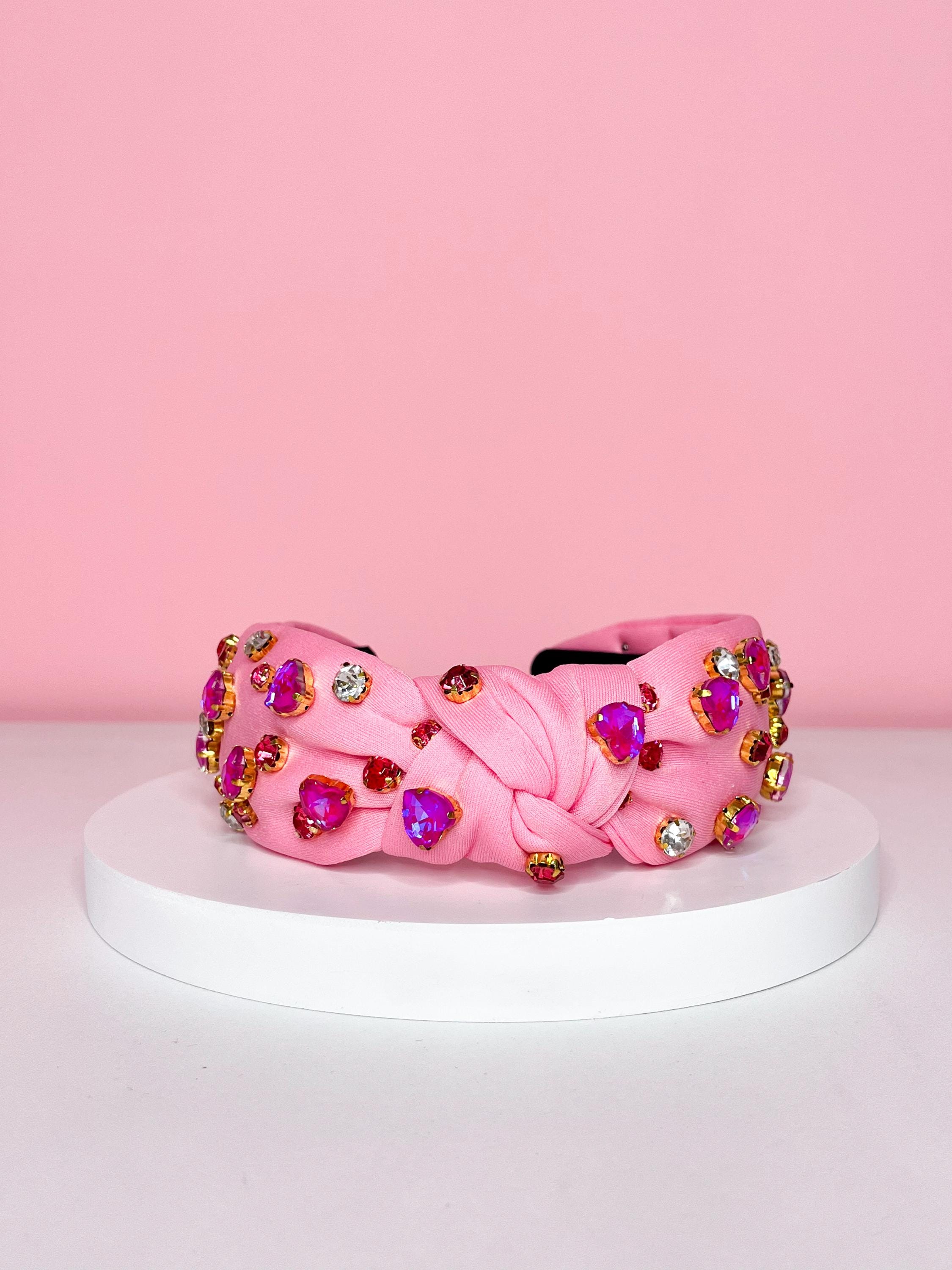 Conversation Hearts Jeweled Headband, Valentine Hair  display picture 1