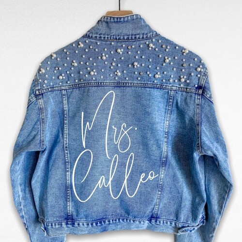 denim jacket with bling