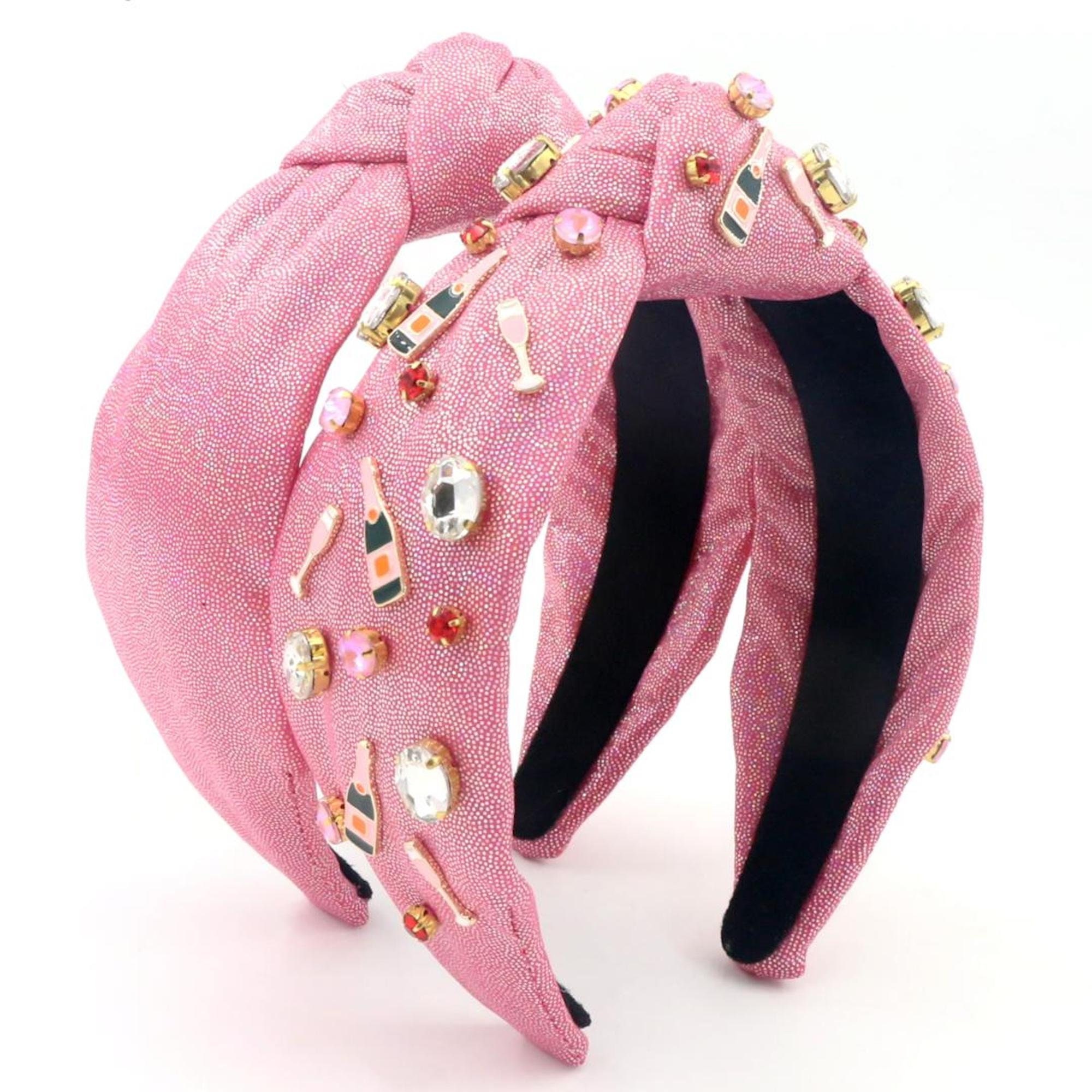 Lele Sadoughi Carnation Pink Velvet Headband NEW Lele Sadoughi Velvet Crystal Headband | Garmentory main image 2