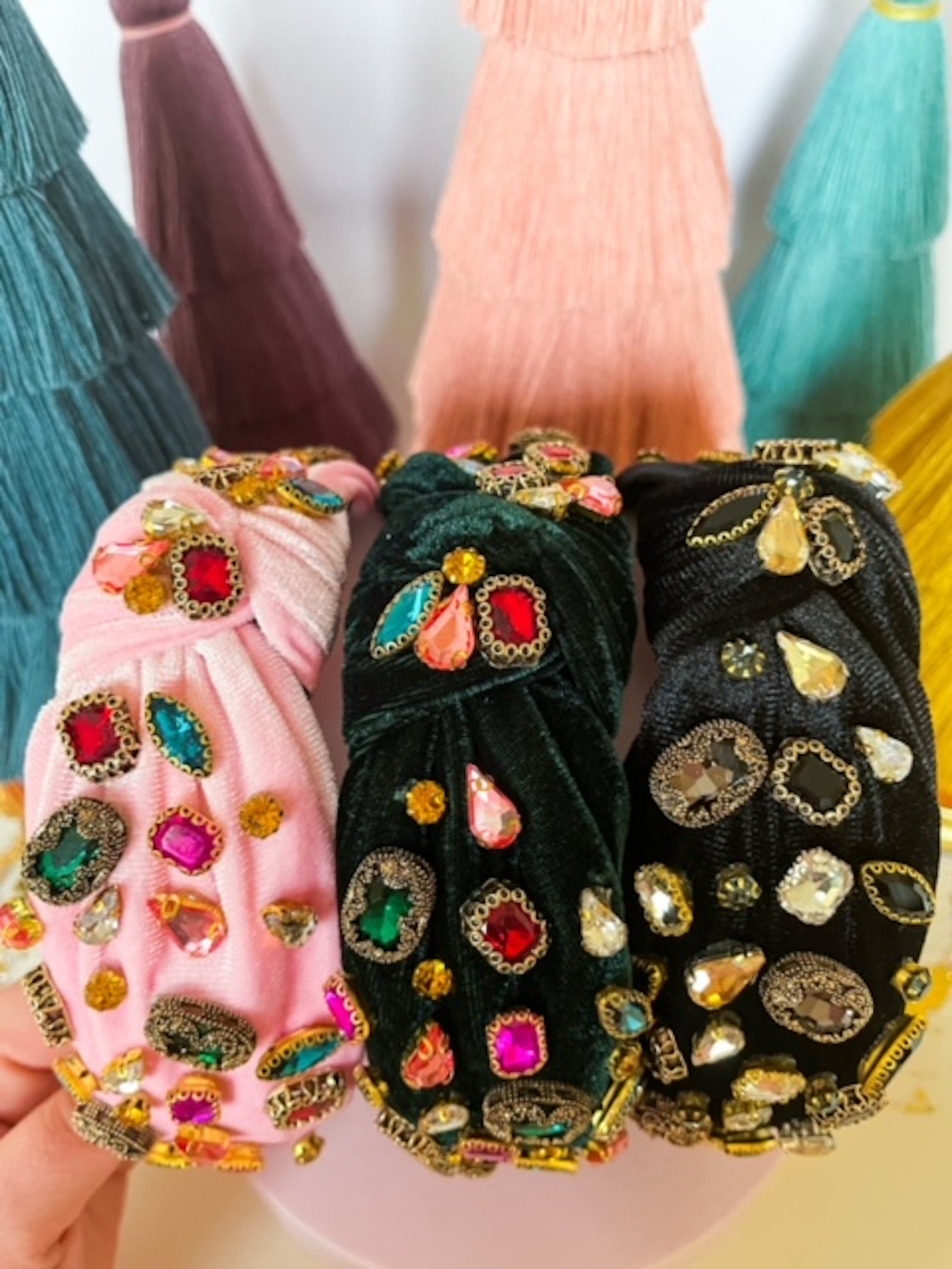 人気 ★EMIS★ GLITTER VELVET HAIRBAND EMIS☆韓国人気 GLITTER VELVET HAIRBAND ヘアバンド 4色 (EMIS