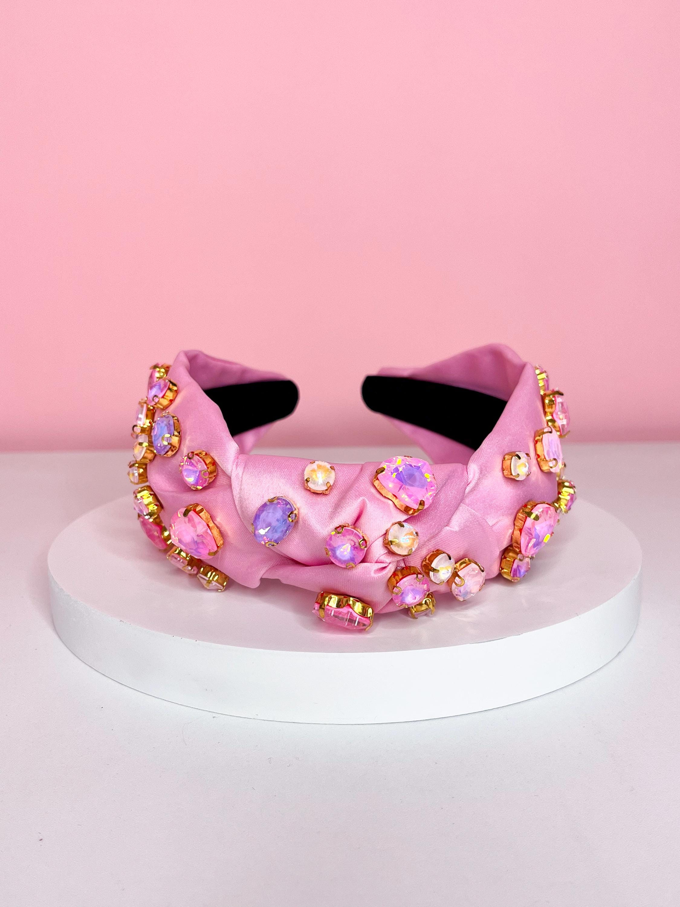 Crystal Heart Valentine Headbands, Jeweled Hair Gift - Etsy display picture 2