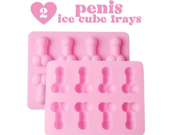 JCPING 12 Cavity Penis Mold Tray, Penis Ice Cube Tray, Penis Chocolate  Mold, Hen Party Mold, Bachlorette Party Supplies Pink