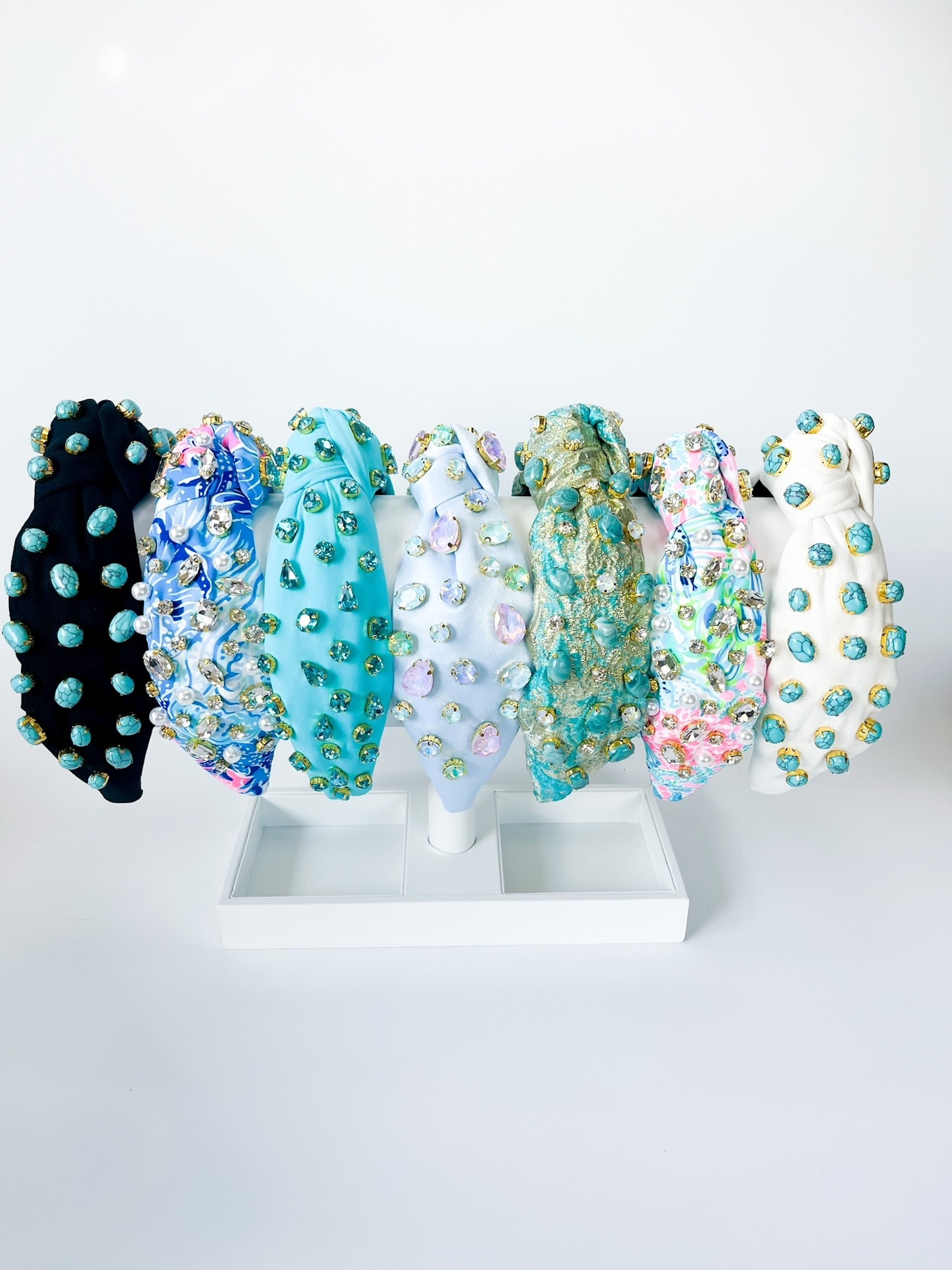 Blue Gemstone Headband - Etsy
