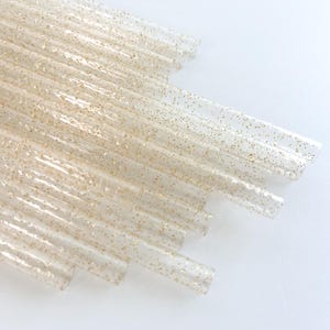 9&quot; Gold Glitter Straws, Confetti Straws, Retro Straws, Bachelorette Straws, Reusable Straws, Bulk Straws, Party Straws, Baby Shower Straws