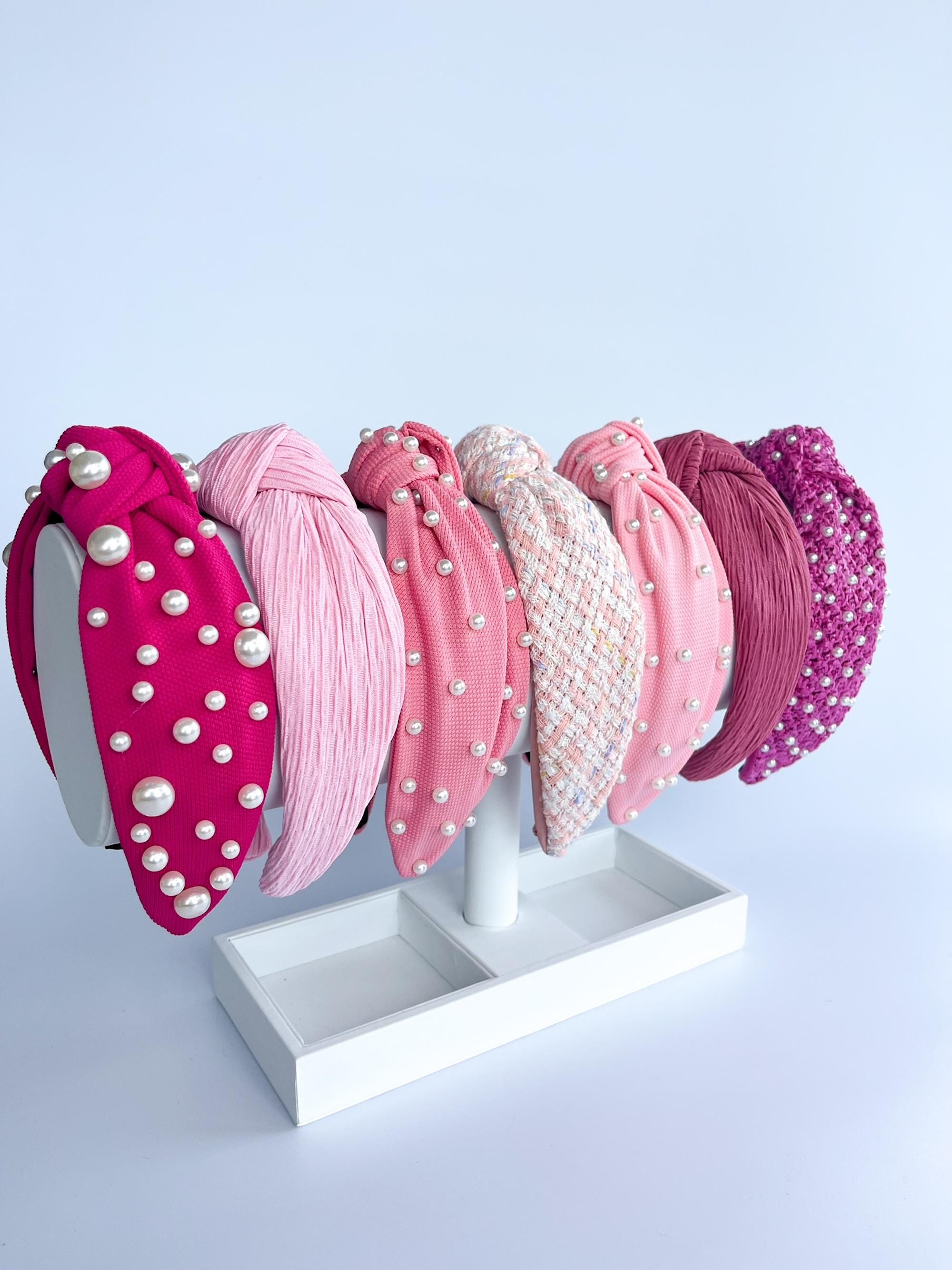 Pink Tweed Headband - Etsy display picture 3